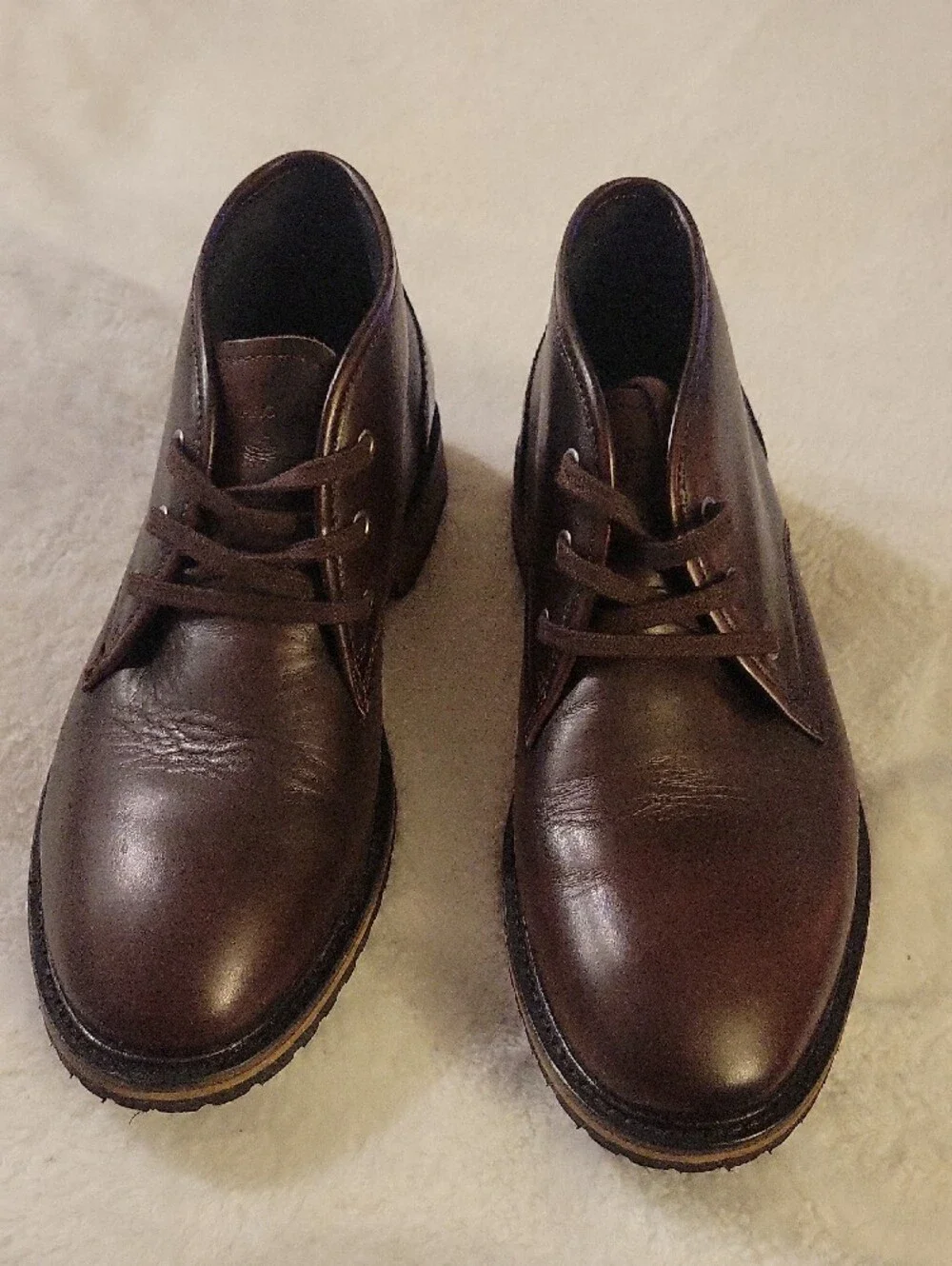 Andrew Marc Dark Brown Leather Chukka Boots